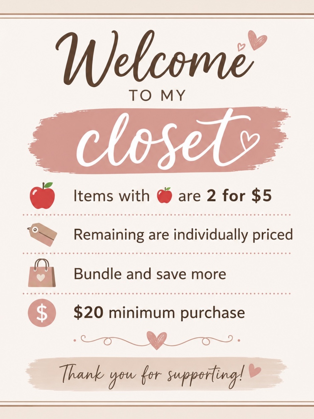 Welcome to My Closet